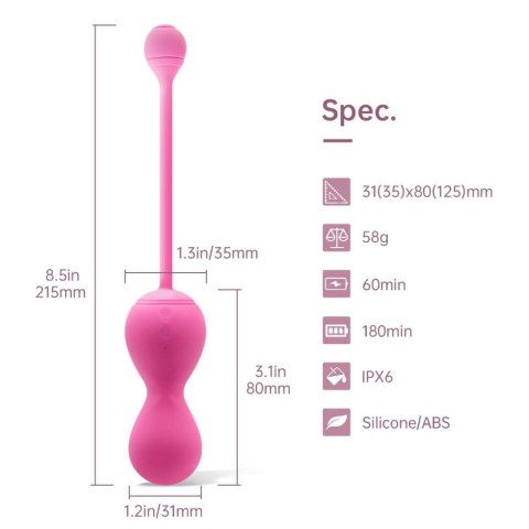 KegelMuse™ Pink — Smart Kegel Master Balls by Magic Motion KegelMuse™ Pink — Smart Kegel Master Balls by Magic Motion