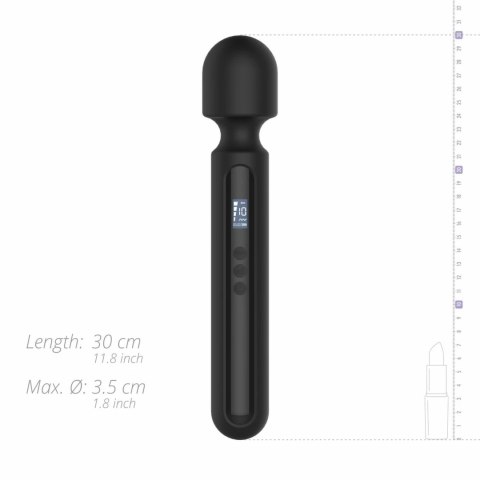 BLAQ Digital Super Wand Czarny - Masażer XL z Wyświetlaczem LED BLAQ Digital Super Wand Czarny - Masażer XL z Wyświetlaczem LED