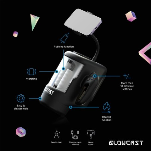 Blowcast WingXP - urządzenie intymne z uchwytem na telefon, funkcje 3w1 Blowcast WingXP - urządzenie intymne z uchwytem na telefon, funkcje 3w1