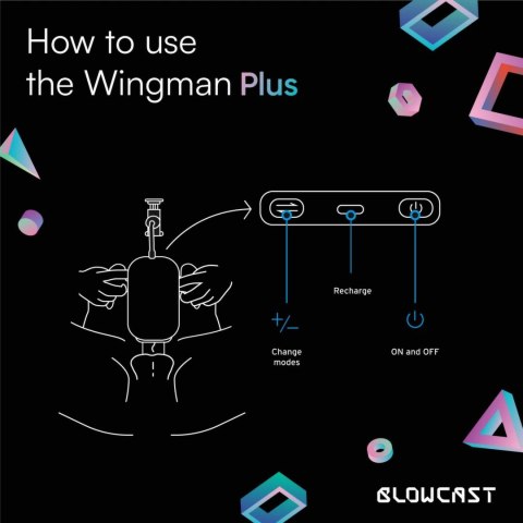 Blowcast Wingman Plus Automatyczna Maszyna Intymna z Masażem 8 Trybow Blowcast Wingman Plus Automatyczna Maszyna Intymna z Masażem 8 Trybow