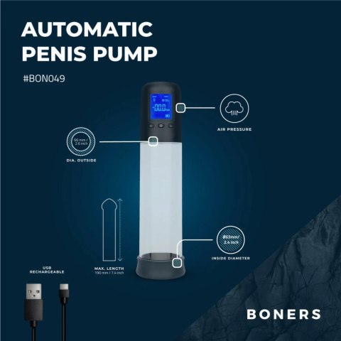 Boners System Power+ Inteligentna Pompa Prożniowa z Wyświetlaczem LCD Boners System Power+ Inteligentna Pompa Prożniowa z Wyświetlaczem LCD