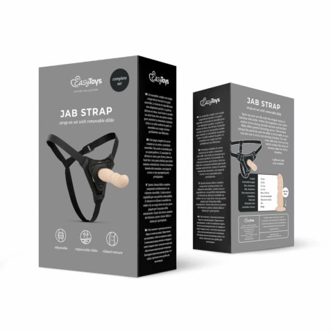 EasyToys Zestaw z uprzężą i modelem anatomicznym silikonowym czarny EasyToys Zestaw z uprzężą i modelem anatomicznym silikonowym czarny