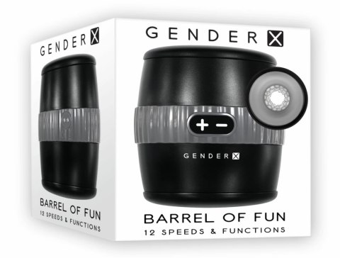 Evolved Barrel of Fun Czarna maszyna intymna dwustronna 12 trybow wibracji Evolved Barrel of Fun Czarna maszyna intymna dwustronna 12 trybow wibracji