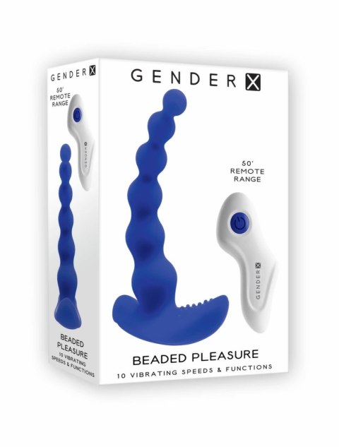 Evolved Beaded Pleasure Blue - Model z Perłową Strukturą i 10 Trybami Wibracji Evolved Beaded Pleasure Blue - Model z Perłową Strukturą i 10 Trybami Wibracji