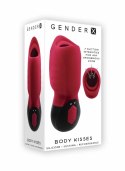Evolved Body Kisses model wielofunkcyjny czerwono-czarny silikonowy