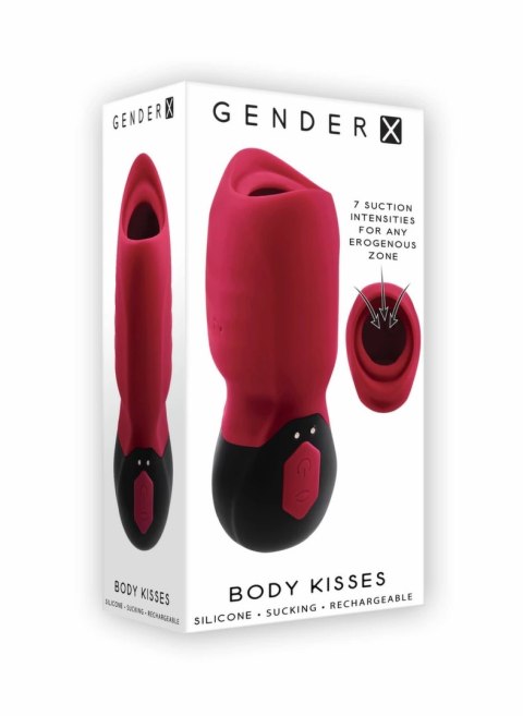 Evolved Body Kisses model wielofunkcyjny czerwono-czarny silikonowy Evolved Body Kisses model wielofunkcyjny czerwono-czarny silikonowy