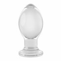 Evolved Crystal Ball Plug - korek anatomiczny z przyssawką, transparentny