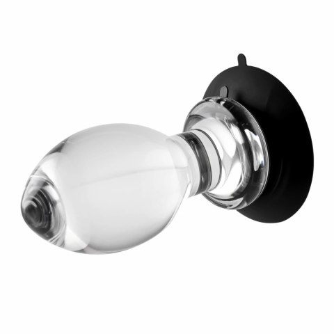 Evolved Crystal Ball Plug - korek anatomiczny z przyssawką, transparentny Evolved Crystal Ball Plug - korek anatomiczny z przyssawką, transparentny