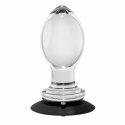Evolved Crystal Ball Plug - korek anatomiczny z przyssawką, transparentny