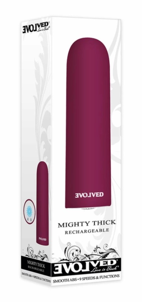Evolved Mighty Thick Bullet Pink - wibrujący mini gadżet wodoodporny USB Evolved Mighty Thick Bullet Pink - wibrujący mini gadżet wodoodporny USB