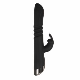 Evolved Rapid Rabbit czarny - wibrujący model z funkcją ruchu posuwistego