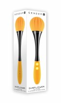 Evolved Sunflower Vibrator dwusilnikowy model pomarańczowy wodoodporny