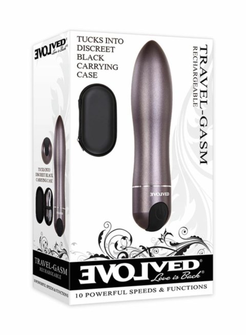 Evolved Travel Gasm Bullet Black - kompaktowy model aluminiowy z etui Evolved Travel Gasm Bullet Black - kompaktowy model aluminiowy z etui