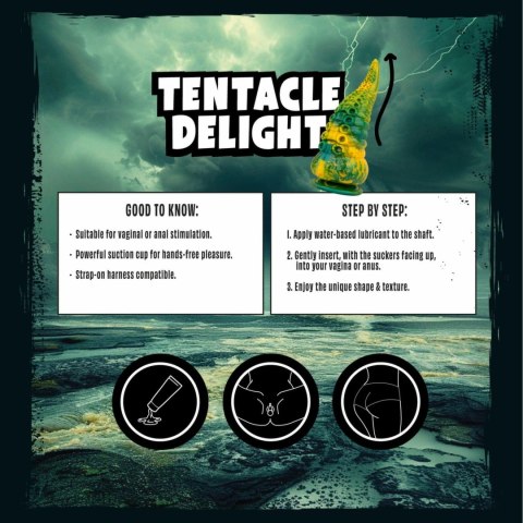 Mythical Mates Tentacle Delight Green & Yellow - model anatomiczny 22 cm Mythical Mates Tentacle Delight Green & Yellow - model anatomiczny 22 cm