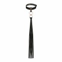 Rosy Gold Obroża z Chwostem Flogger Black - Elegancki Czarny Akcent