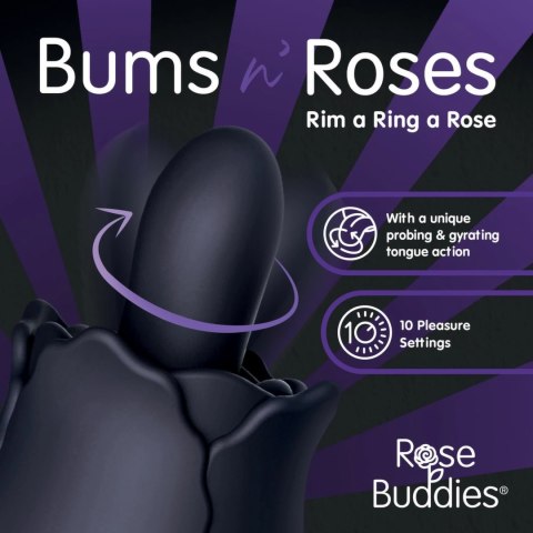 Skins Rose Buddies Bums N Roses - model wibrująco-rotacyjny, wodoodporny Skins Rose Buddies Bums N Roses - model wibrująco-rotacyjny, wodoodporny
