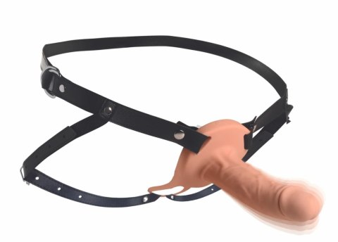 Blush Novelties Vibrating Silicone System z Pilotem - Beżowy, Regulowany Blush Novelties Vibrating Silicone System z Pilotem - Beżowy, Regulowany