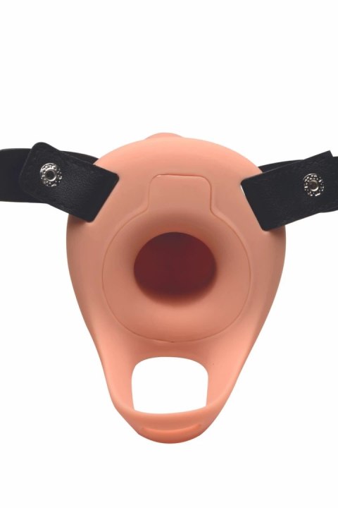 Blush Novelties Vibrating Silicone System z Pilotem - Beżowy, Regulowany Blush Novelties Vibrating Silicone System z Pilotem - Beżowy, Regulowany