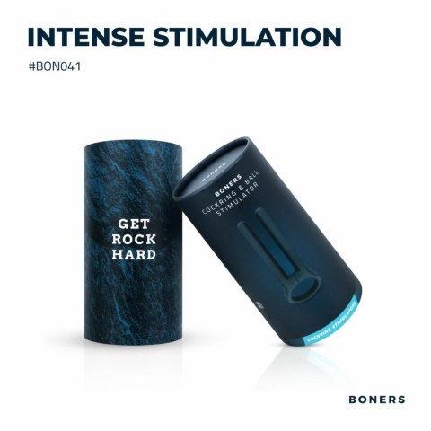 Boners Pierścień Wibrujący i Stymulator Intymny Niebieski USB Boners Pierścień Wibrujący i Stymulator Intymny Niebieski USB