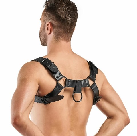 Bruno Uprząż Skorzana Czarna, Regulowana 24-32 cm Bruno Uprząż Skorzana Czarna, Regulowana 24-32 cm