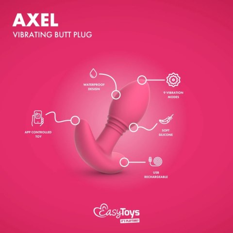 EasyConnect Axel - zdalnie sterowana wtyczka anatomiczna z aplikacją, rożowa EasyConnect Axel - zdalnie sterowana wtyczka anatomiczna z aplikacją, rożowa