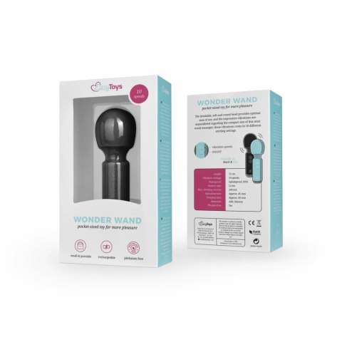 EasyToys Mini Vibe Wand Czarny - Kompaktowy Masażer USB 10 Trybow EasyToys Mini Vibe Wand Czarny - Kompaktowy Masażer USB 10 Trybow