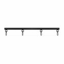 EasyToys Rozporka Regulowana Aluminiowa Czarna 41-62 cm