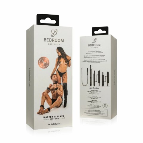 EasyToys Zestaw Więzow Total Restraint Czarny - Skorzany Komplet Regulowany EasyToys Zestaw Więzow Total Restraint Czarny - Skorzany Komplet Regulowany