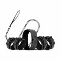 EasyToys Zestaw Więzow Total Restraint Czarny - Skorzany Komplet Regulowany