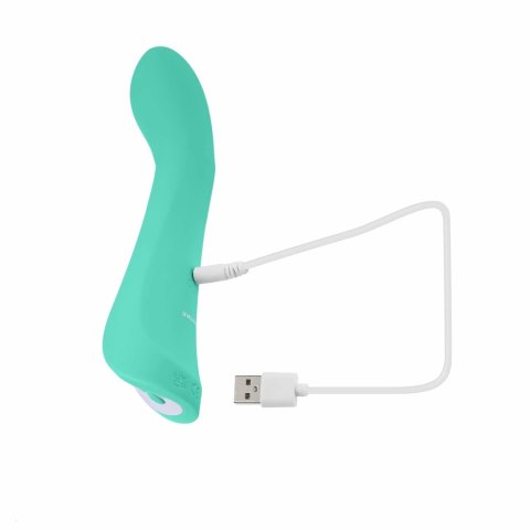 Evolved Come With Me model G-spot, turkusowy, silikonowy, wodoodporny Evolved Come With Me model G-spot, turkusowy, silikonowy, wodoodporny
