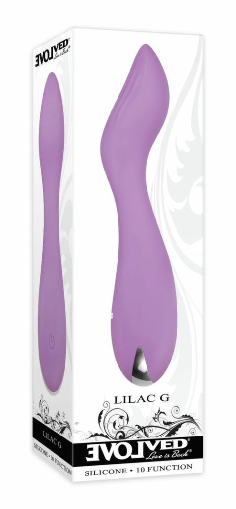 Evolved Lilac G ergonomiczny model z 10 trybami, silikonowy, fioletowy Evolved Lilac G ergonomiczny model z 10 trybami, silikonowy, fioletowy