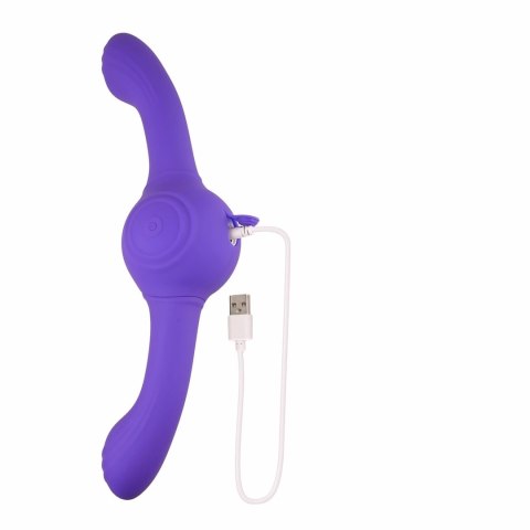 Evolved Our Gyro Vibe Dual End Fioletowy Wibrator Obustronny USB Evolved Our Gyro Vibe Dual End Fioletowy Wibrator Obustronny USB