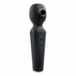 Evolved Rainbow Sucker Wand Black - wielofunkcyjny masażer z podwojnym systemem stymulacji