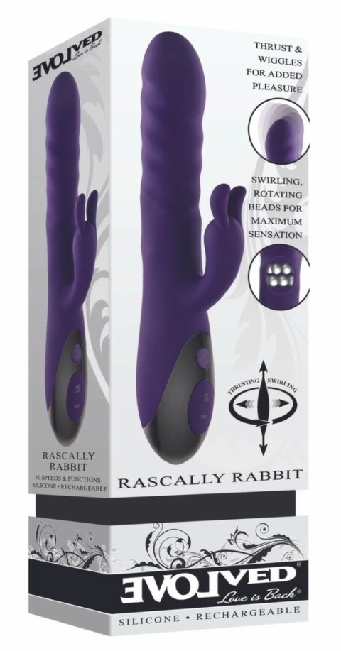 Evolved Rascally Rabbit Purple wielofunkcyjny masażer z napędem Evolved Rascally Rabbit Purple wielofunkcyjny masażer z napędem