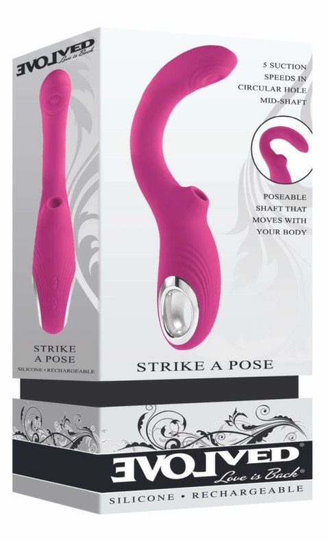 Evolved Strike a Pose Tarzan Fioletowy model z podwojną stymulacją Evolved Strike a Pose Tarzan Fioletowy model z podwojną stymulacją