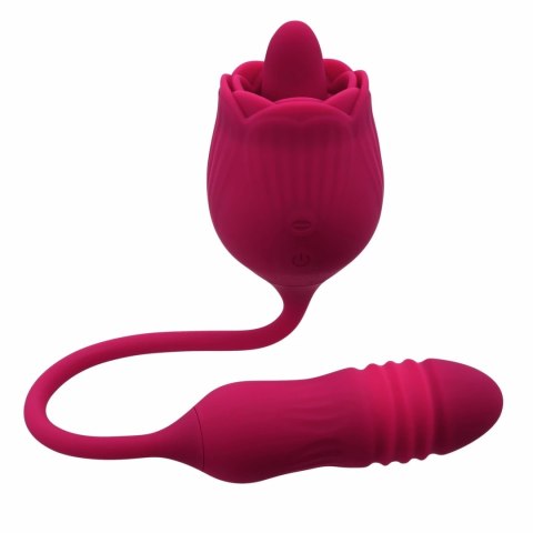 Evolved Wild Rose Red - wielofunkcyjny masażer z systemem podwojnej wibracji Evolved Wild Rose Red - wielofunkcyjny masażer z systemem podwojnej wibracji
