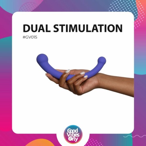 Good Vibes Only Jane - dwustronny wibrator silikonowy fioletowy 10 trybow Good Vibes Only Jane - dwustronny wibrator silikonowy fioletowy 10 trybow