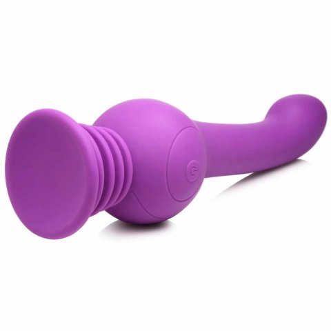 IN Stymulator Silikonowy Shaking Purple z Funkcją Rotacji i Tłoczenia IN Stymulator Silikonowy Shaking Purple z Funkcją Rotacji i Tłoczenia