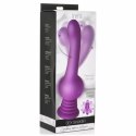 IN Stymulator Silikonowy Shaking Purple z Funkcją Rotacji i Tłoczenia