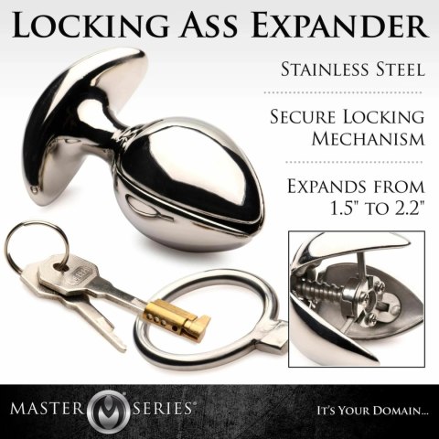 Master Series Vault Expander stalowy z systemem blokady, srebrny Master Series Vault Expander stalowy z systemem blokady, srebrny