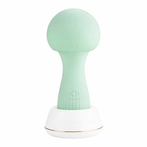 OTOUCH Mushroom Wand – Silikonowy Model Relaksacyjny z Wibracjami, Podświetleniem LED i Stacją Ładowania (Teal)