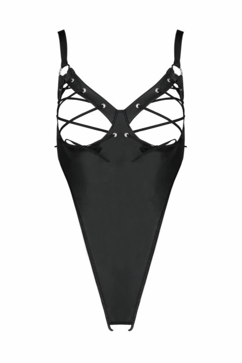 Passion Celine Body Czarny - imitacja skory, regulowane paski Passion Celine Body Czarny - imitacja skory, regulowane paski