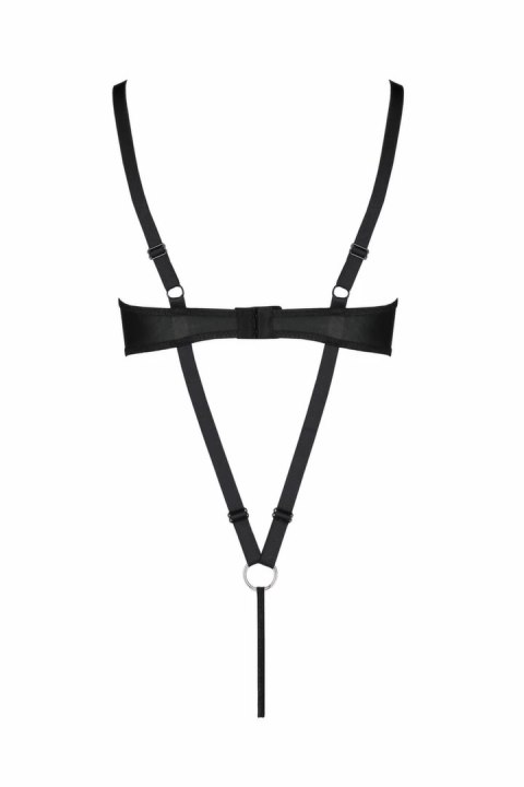 Passion Celine Body Czarny - imitacja skory, regulowane paski Passion Celine Body Czarny - imitacja skory, regulowane paski