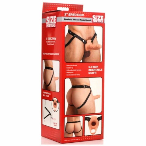 XR Brands Sheath Master silikonowa nakładka z uprzężą, regulowana XR Brands Sheath Master silikonowa nakładka z uprzężą, regulowana