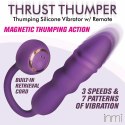XR Brands Thru Thumper silikonowy model z funkcją ruchu i pilotem