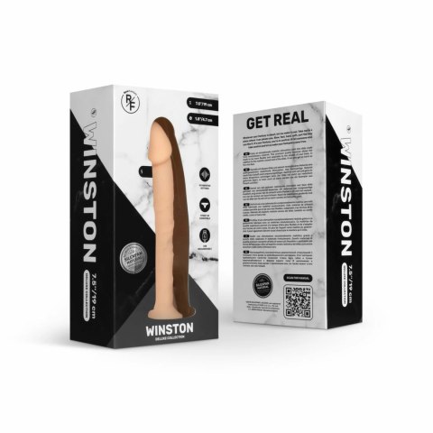 Real Fantasy Winston Deluxe 18 cm - Model wibrujący z elastycznym rdzeniem Real Fantasy Winston Deluxe 18 cm - Model wibrujący z elastycznym rdzeniem