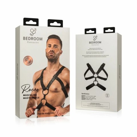 Rocco Anatomiczny Uprząż Regulowana Czarna Skora Ekologiczna Rocco Anatomiczny Uprząż Regulowana Czarna Skora Ekologiczna