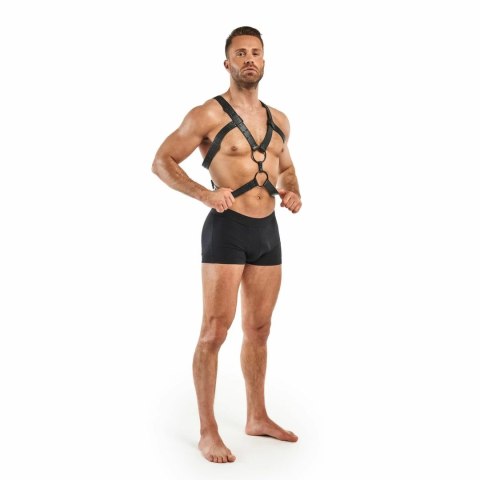 Rocco Anatomiczny Uprząż Regulowana Czarna Skora Ekologiczna Rocco Anatomiczny Uprząż Regulowana Czarna Skora Ekologiczna