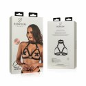 Shots Chiara uprząż typu harness czarna, regulowana, ekoskora