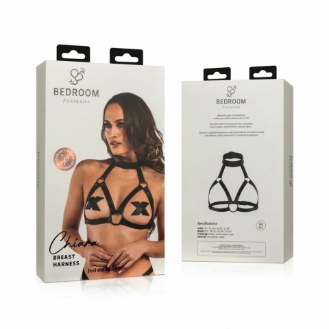 Shots Chiara uprząż typu harness czarna, regulowana, ekoskora Shots Chiara uprząż typu harness czarna, regulowana, ekoskora